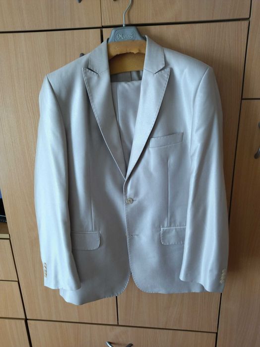 Garnitur ślubny męski jasny