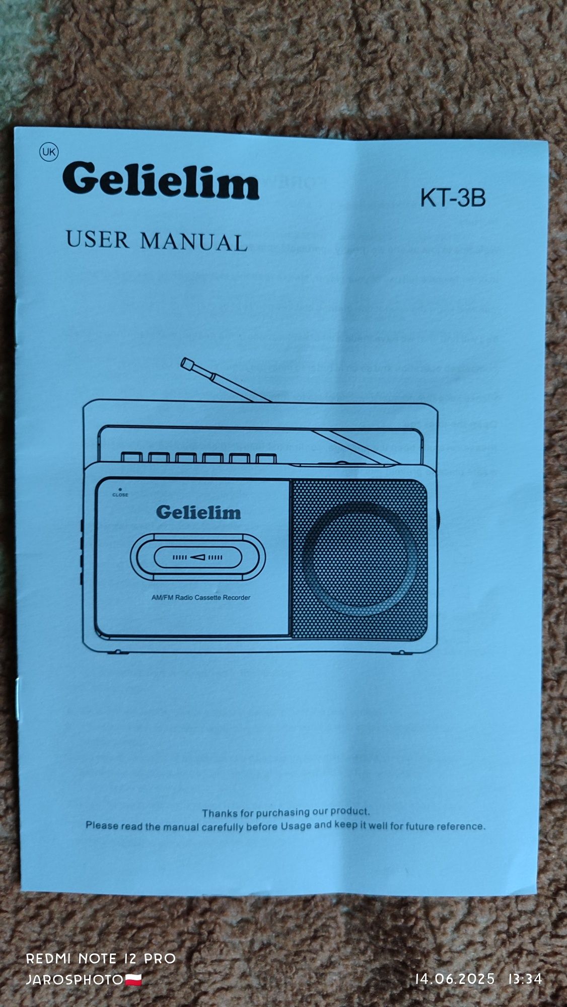Radiomagnetofon Gelielim