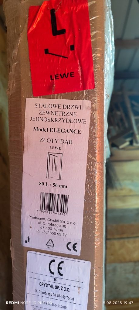 Drzwi Stalowe Lewe Zewnętrzne