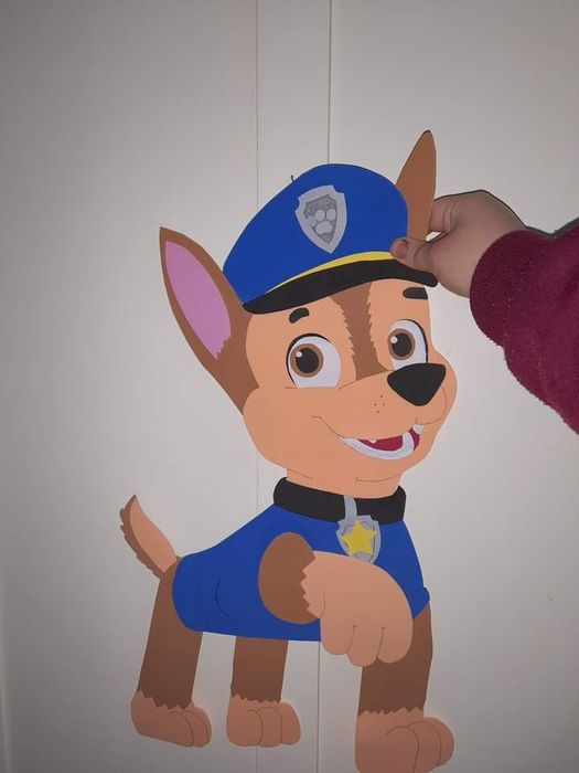 Patrulha pata autocolantes eva gigante painel