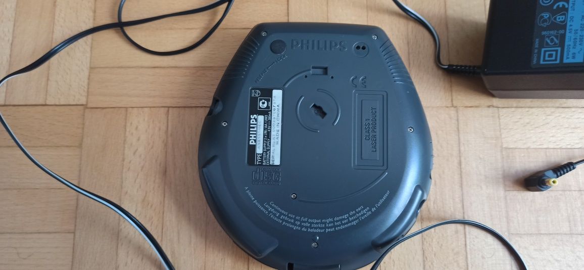 Discman Philips Jogrproof 45 ESP plus zasilacz Sony