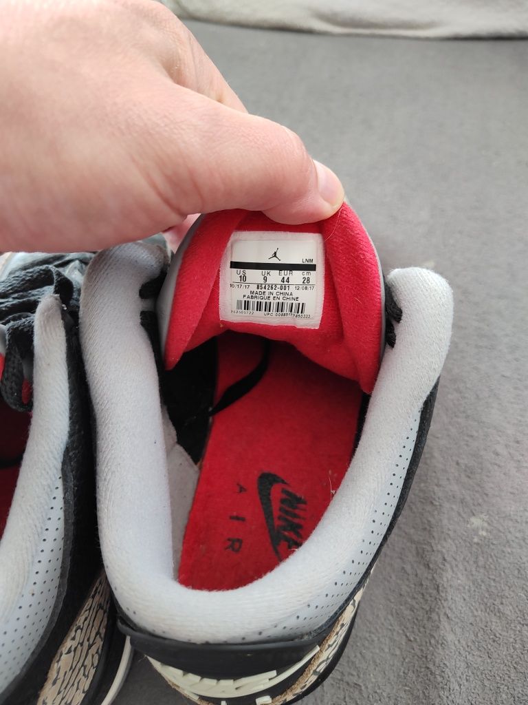 Jordan 3 Black Cement rozm.44