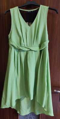 Sukienka zielona z koronką rozm. 42