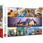 Puzzle 1000 elementów KOLAŻ AFRYKA Trefl