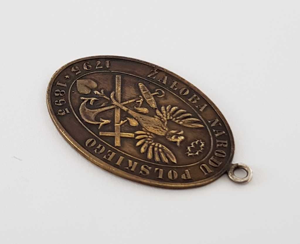 Medalion Patriotyczny Żałobny Narodu Polskiego 1795/1895