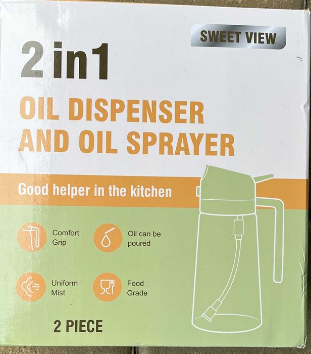 Dozownik, spryskiwacz do oleju, octu, przypraw płynnych  500 ml 2szt