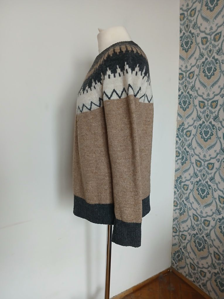 Sweter, ciekawy wzór. Unisex. Vero Moda. Rozmiar M/38.