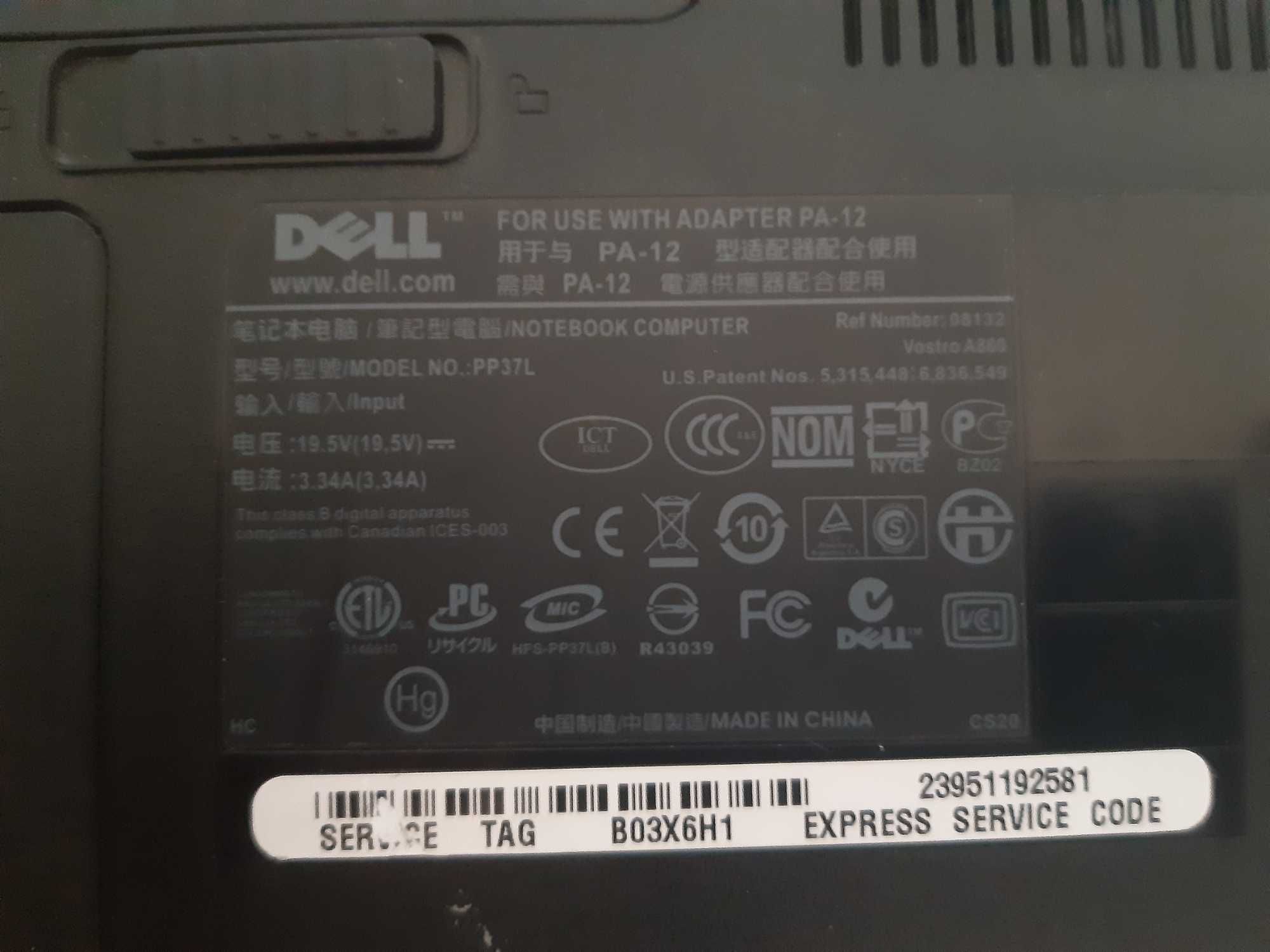 Laptop Dell Vostro A860