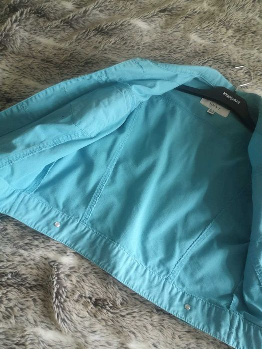 NEXT turkusowa kurka ramoneska M/L 38 40 niebieska oryginalna jesień