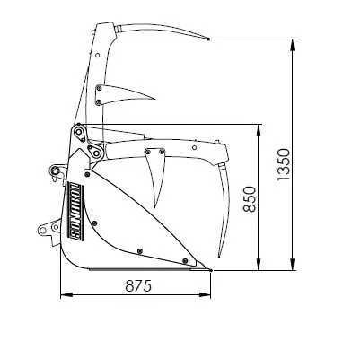 ŁYŻKO-KROKODYL ząb kuty, wkręcany Euro, sms, jcb