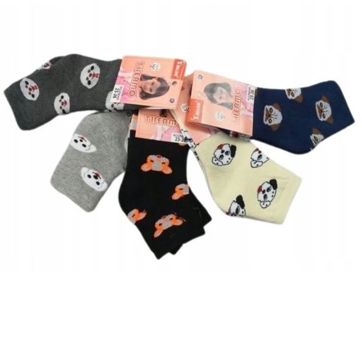 5 par skarpetki dziecięce THERMO Jakość  23-26