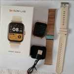 Smartwatch damski złoty, dwa wymienne paski, nowy