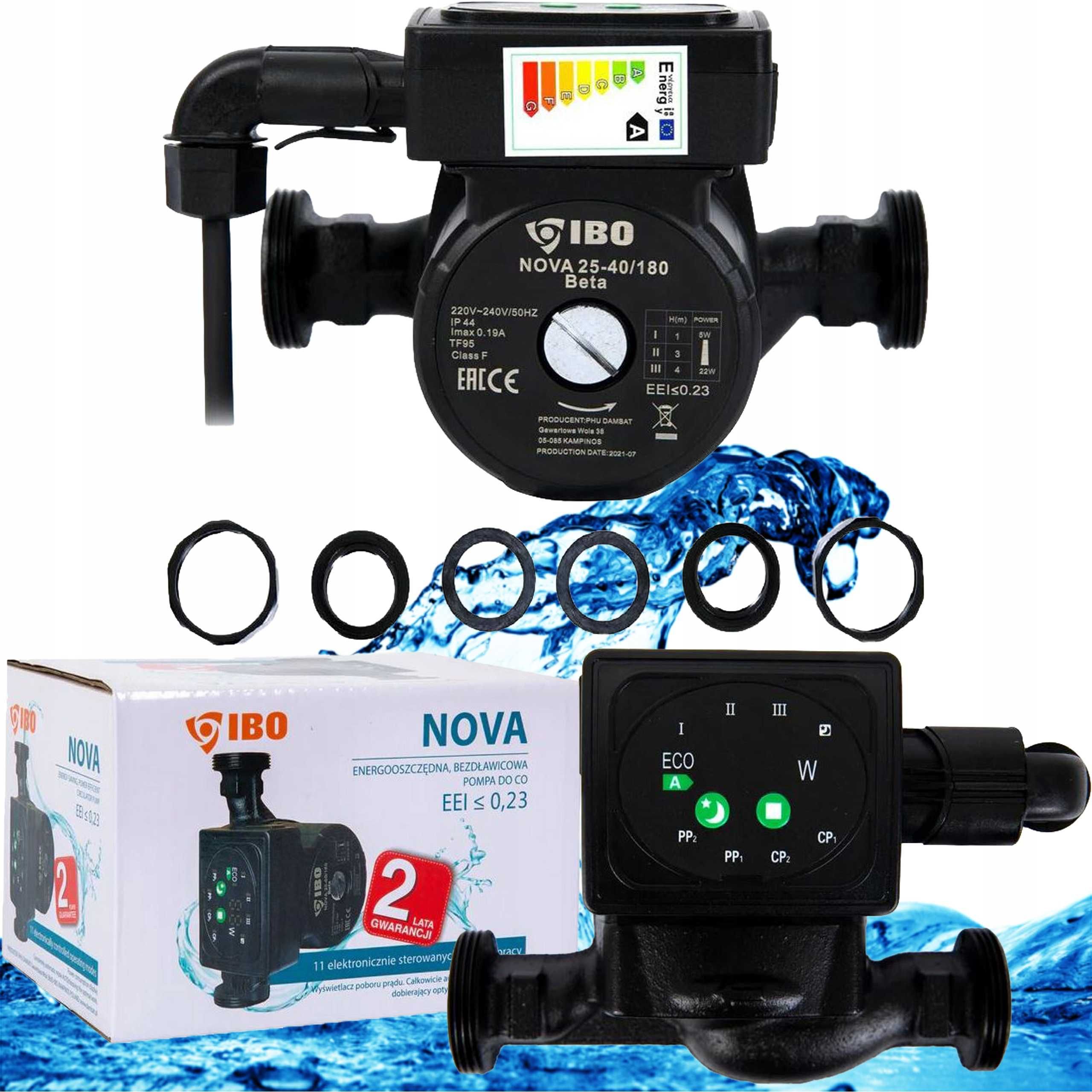 Pompa obiegowa elektroniczna NOVA 25-40/180 IBO Nowość!