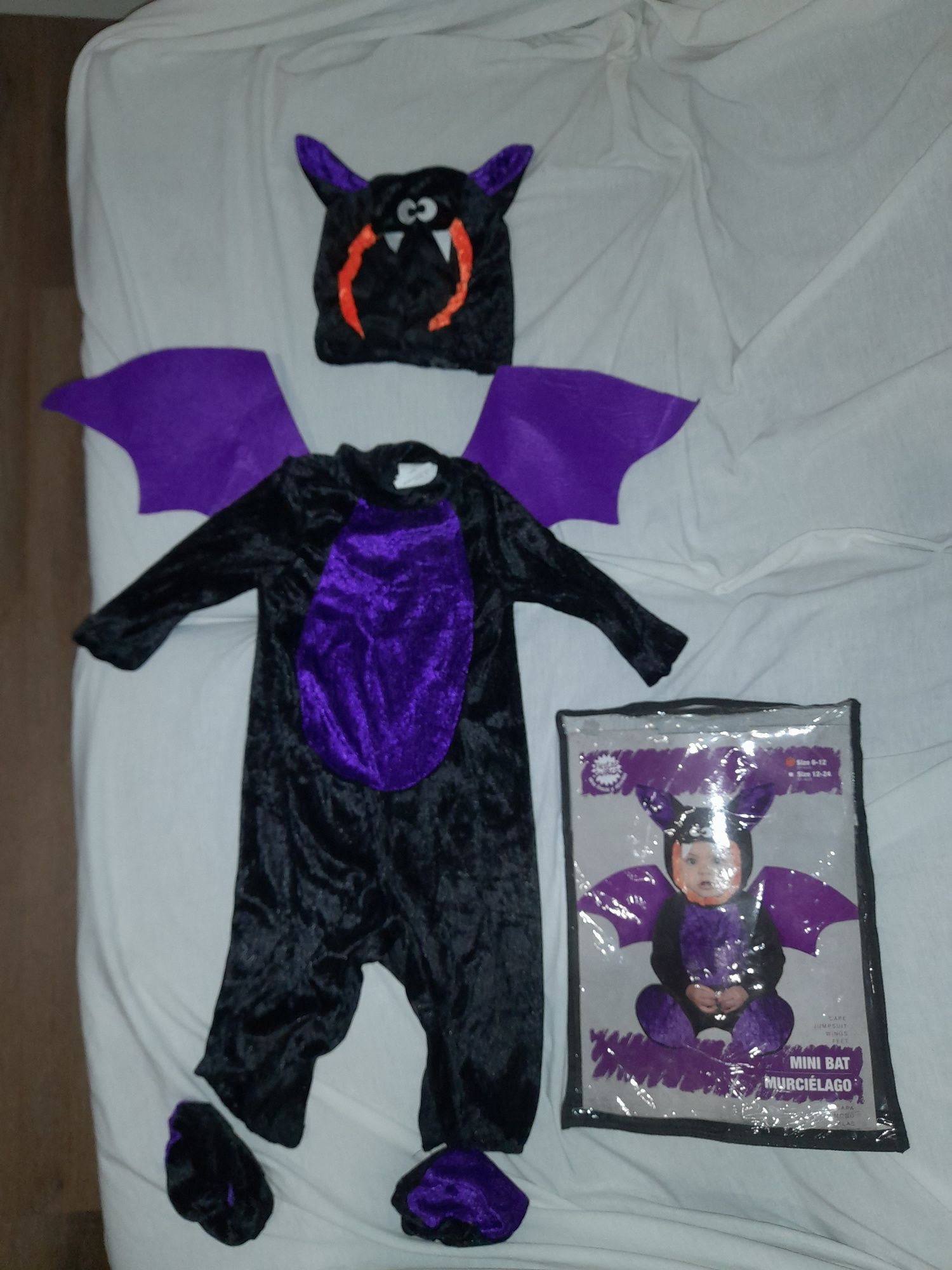 Fato Morcego Bebé  Halloween