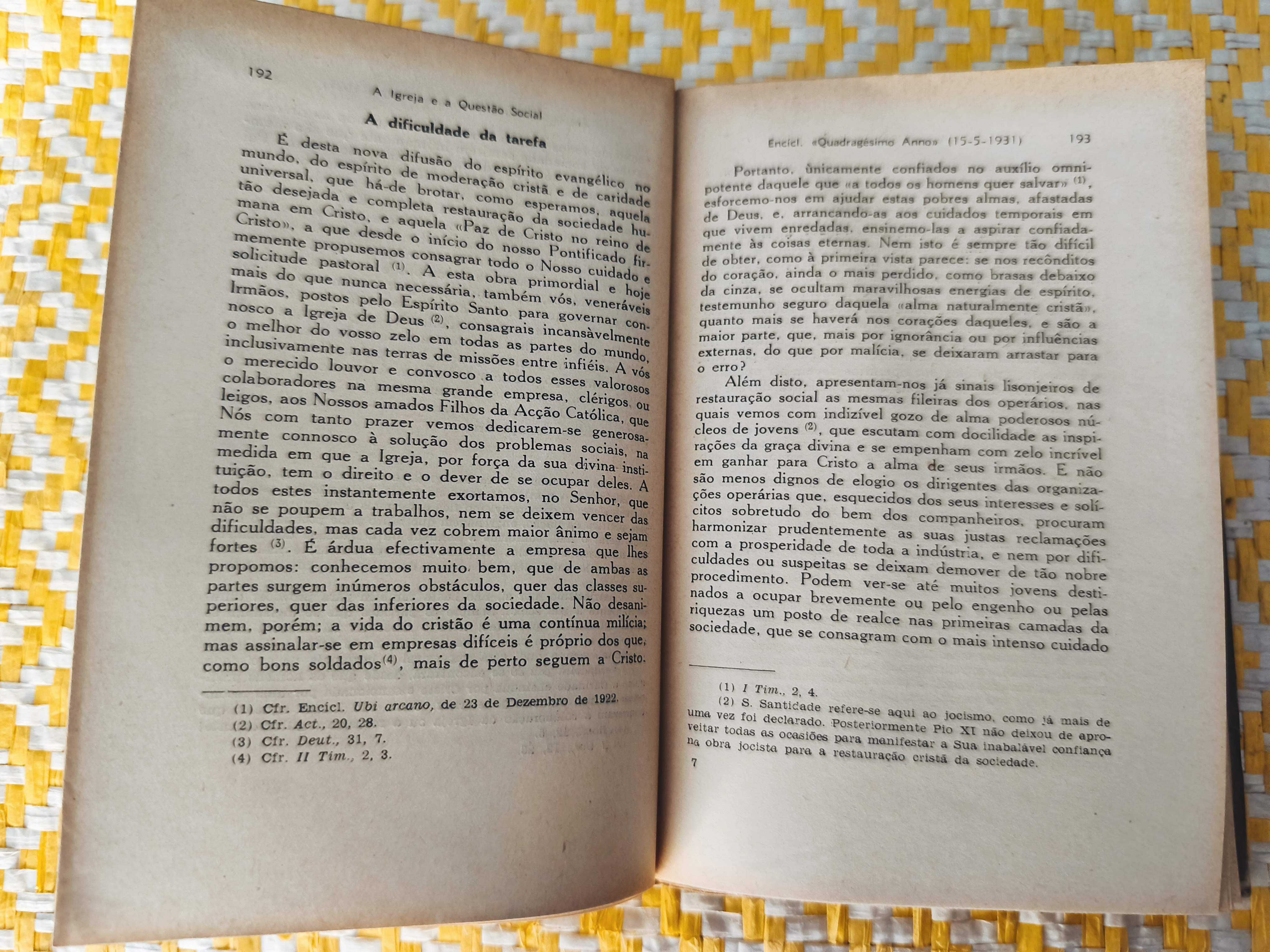 A IGREJA E A QUESTÃO SOCIAL – 
Enciclicas de Leão XII, Pio X e Pio XI