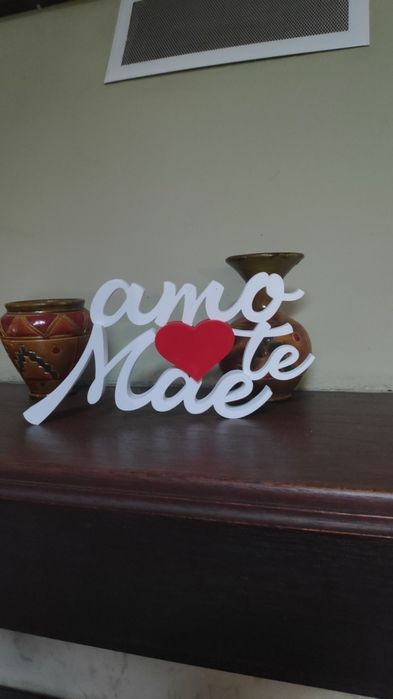 Decoração "Amo-te Mãe"