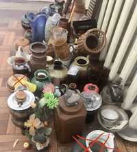 Различная глиняная утварь вазы тарелки кувшины Петриковка