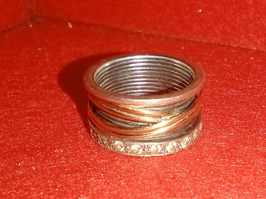 Ouro e Prata Anel de Senhora