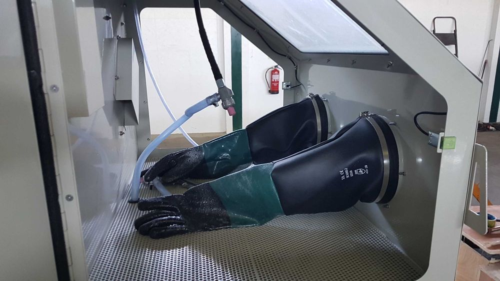 Cabine decapagem 350L