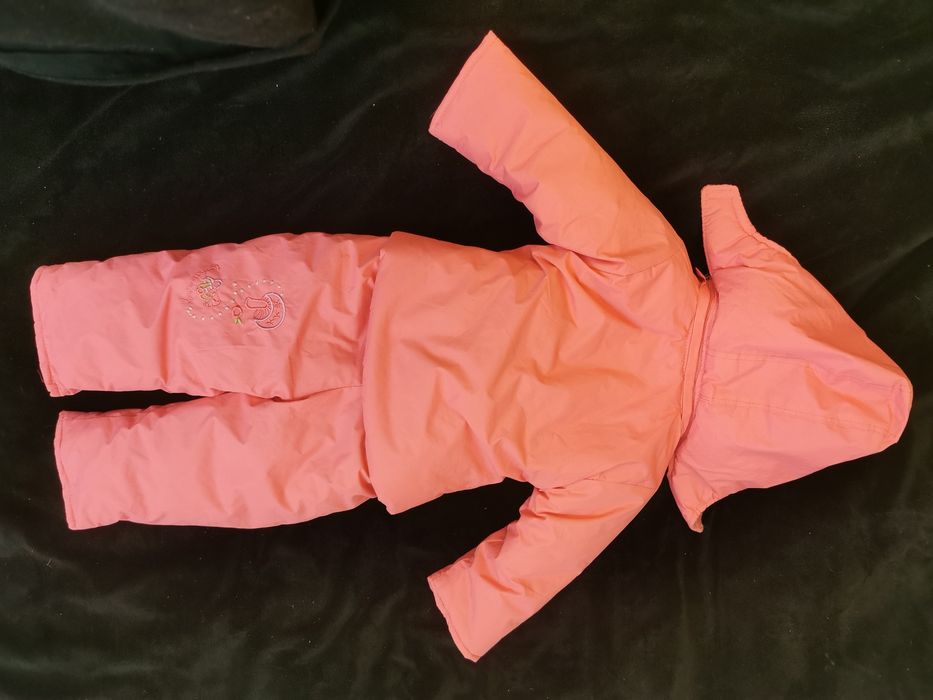 Komplet zimowy kurtka plus spodnie, rozmiar 98, dla dziewczynki