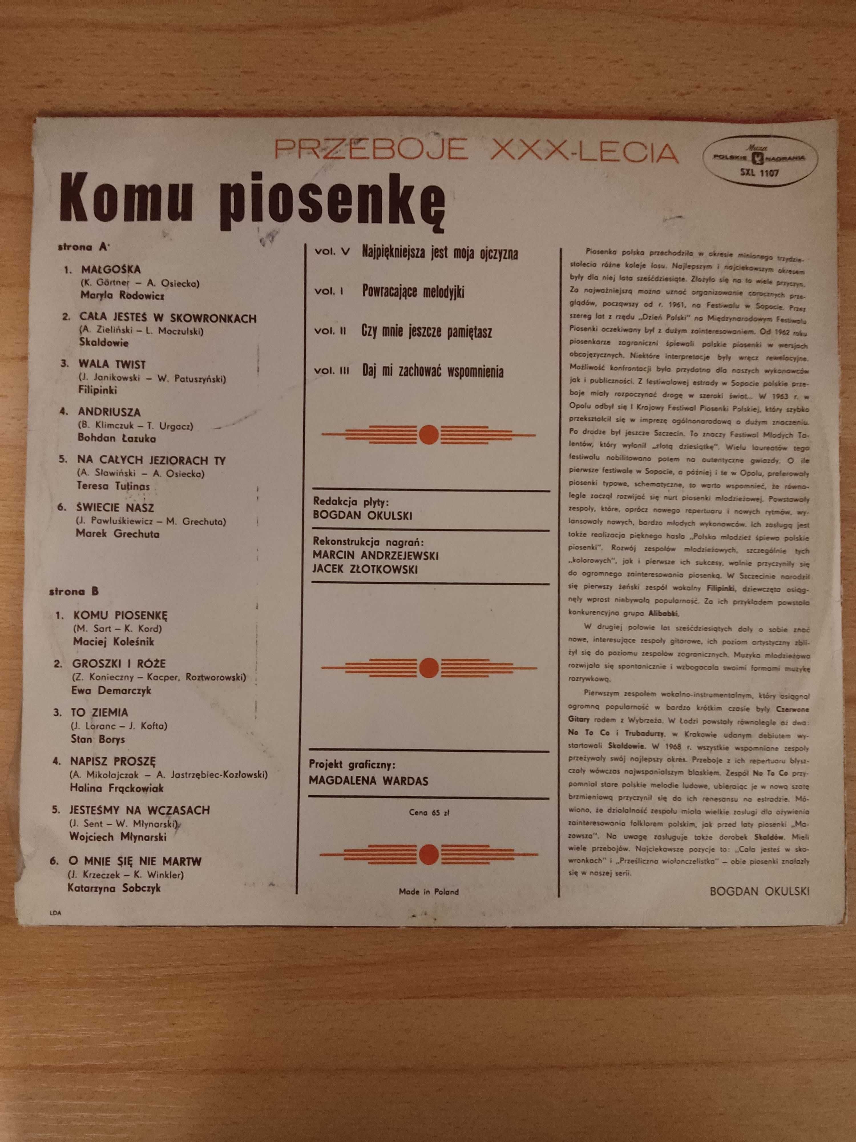 płyty winylowe przeboje xxx-lecia