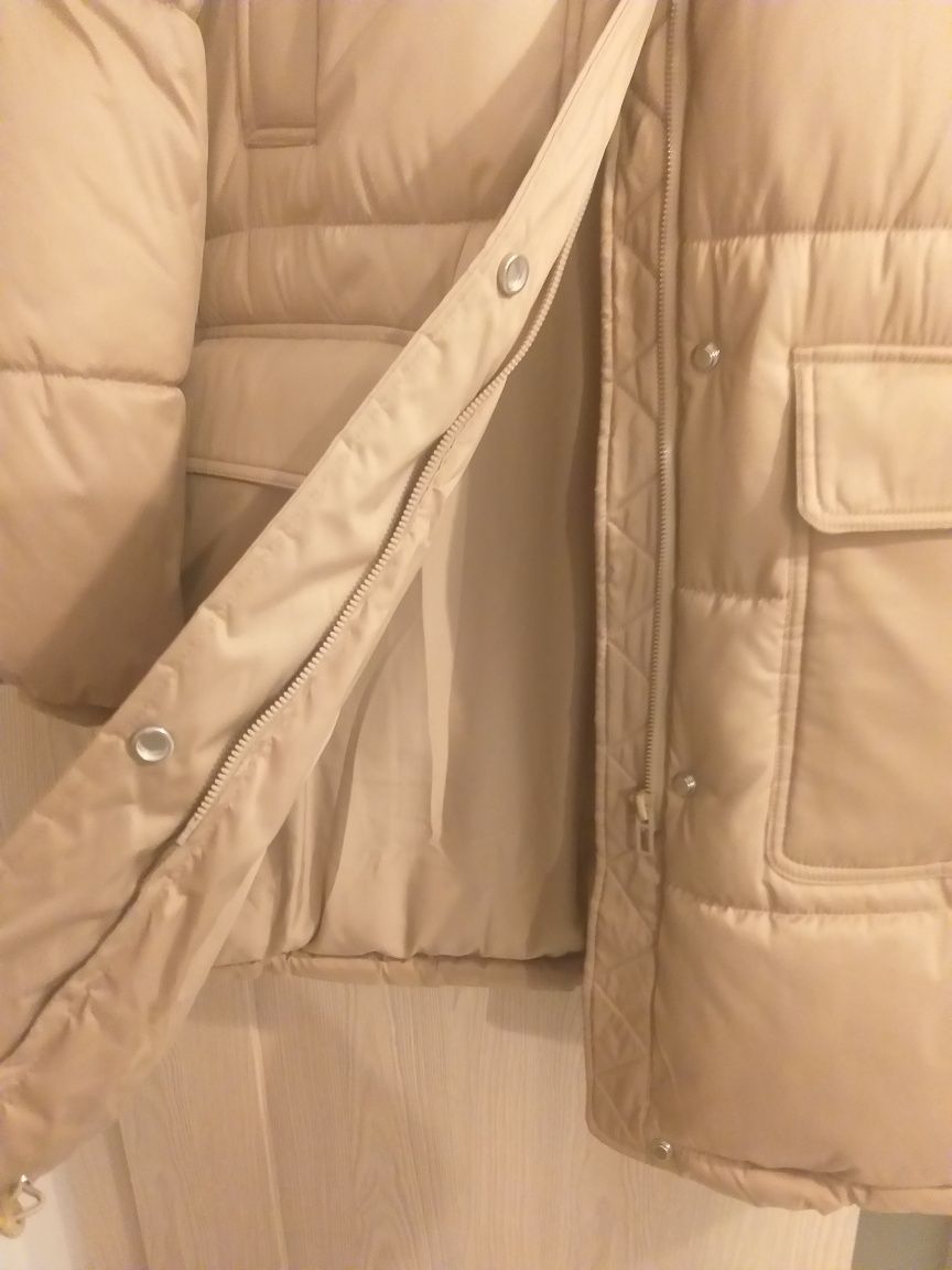 Nowa kurtka beżowa, H&M,  M-L