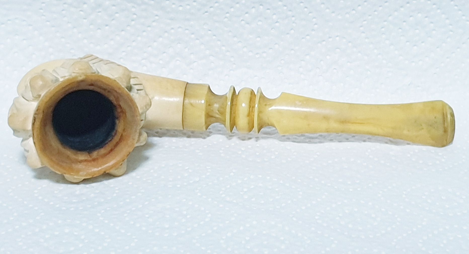 Fantástico antigo cachimbo em espuma do Mar "cabeça de Cleopatra"