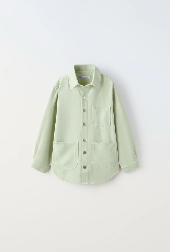 Zara джинсова сорочка рубашка куртка