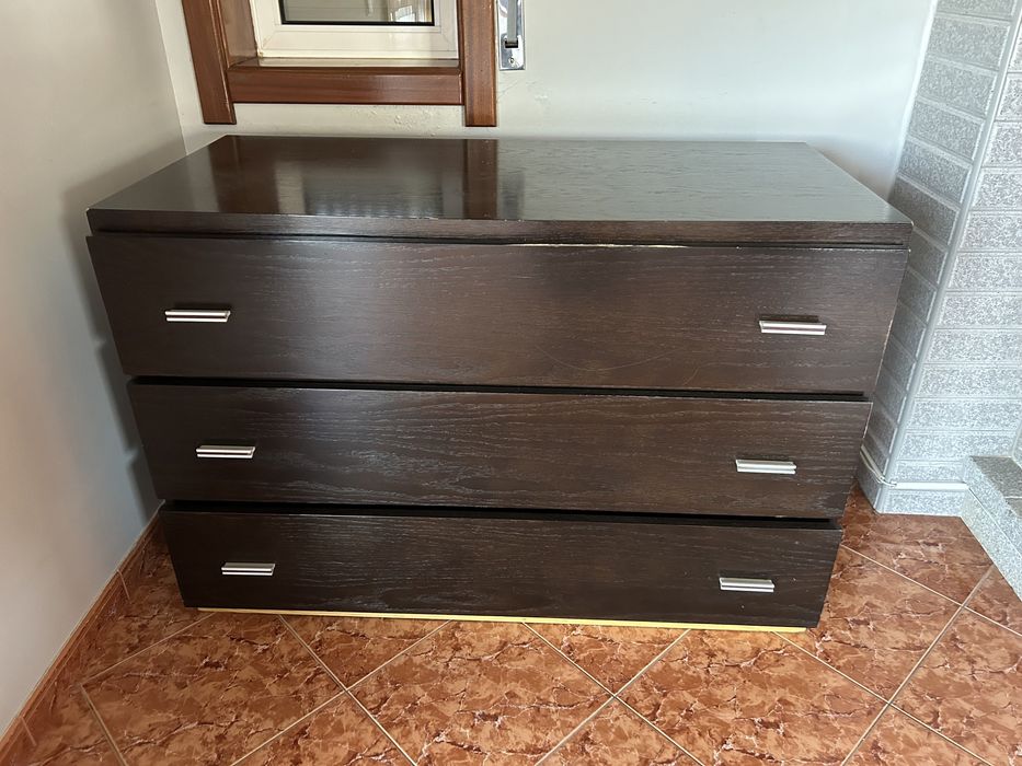 Mobília quarto casal madeira preta
