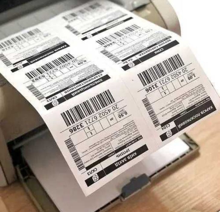 Пакети для одягу нова пошта 1кг курєрські курʼєрські термоетикетки