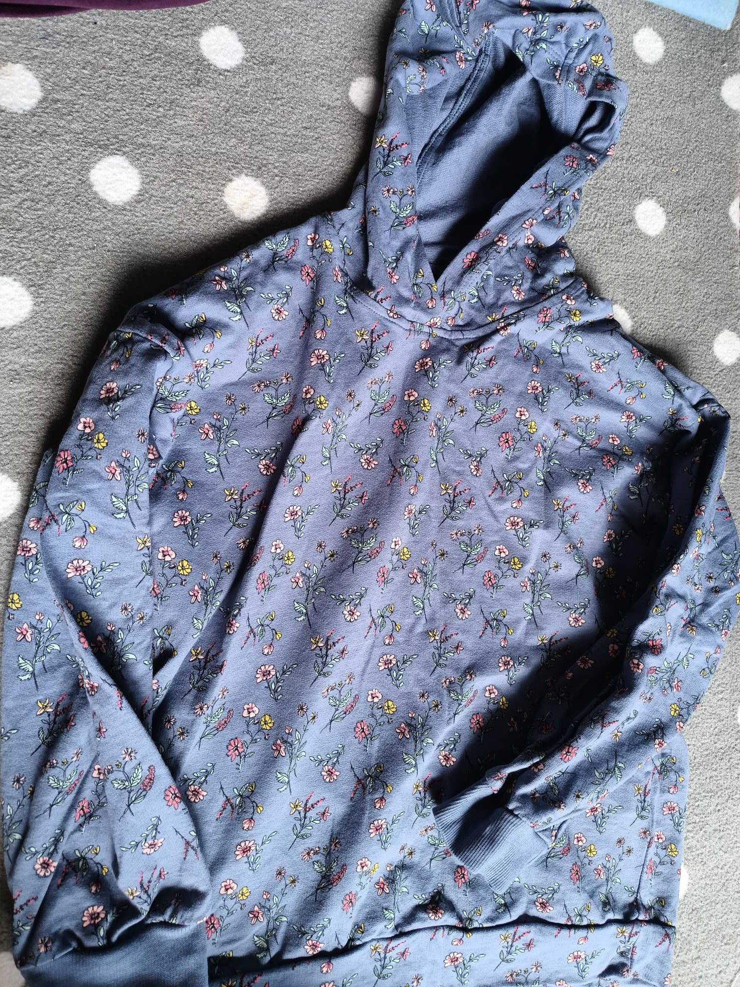 Cienki dres 140 bluza spodnie
