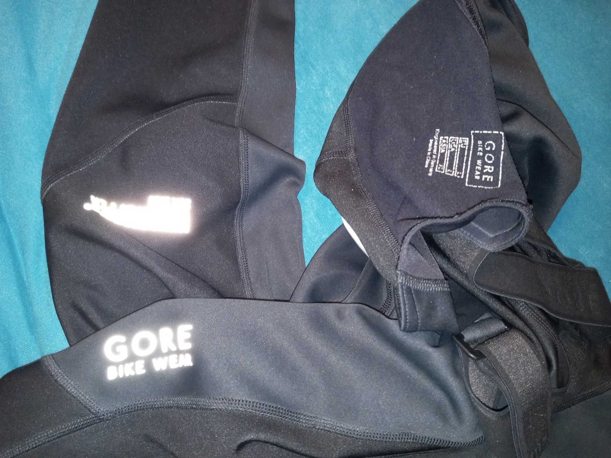 Gore Bike Wear Spodnie rowerowe kolarskie meskie windstopper L