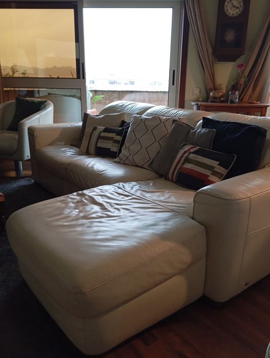 sofá com chaise longue - designe italiano da Divani