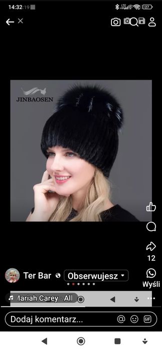 Sprzedam czapki z norki czubek z lisa z naturalnej skóry