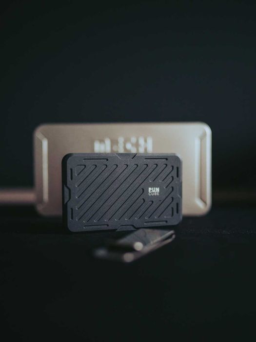 Portfel Metalowy na Karty - MECH WALLET Pun Cube Wasteland - Nowy