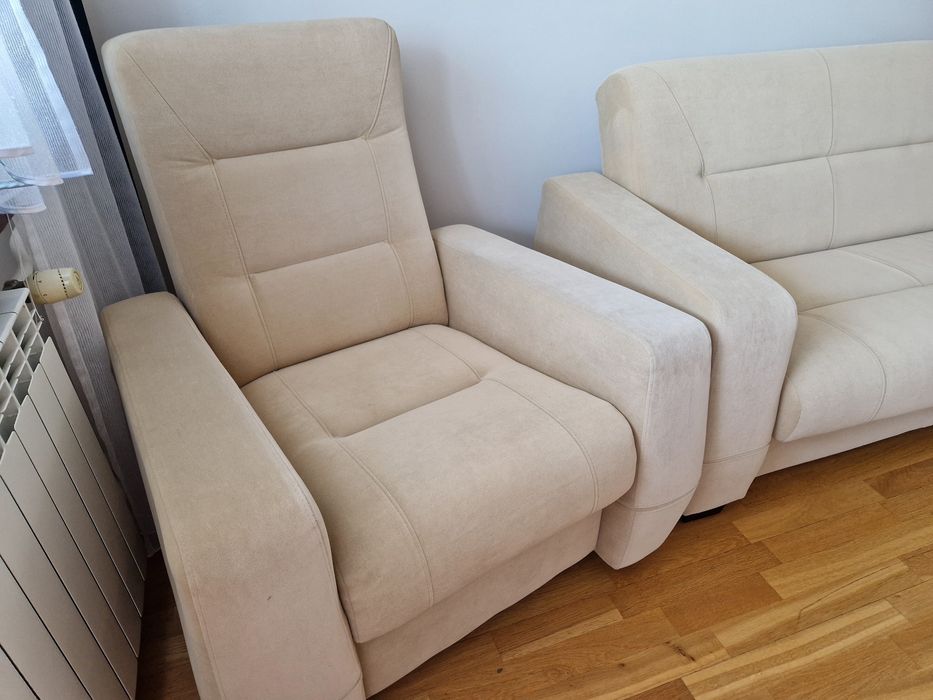 Zestaw sofa i fotele