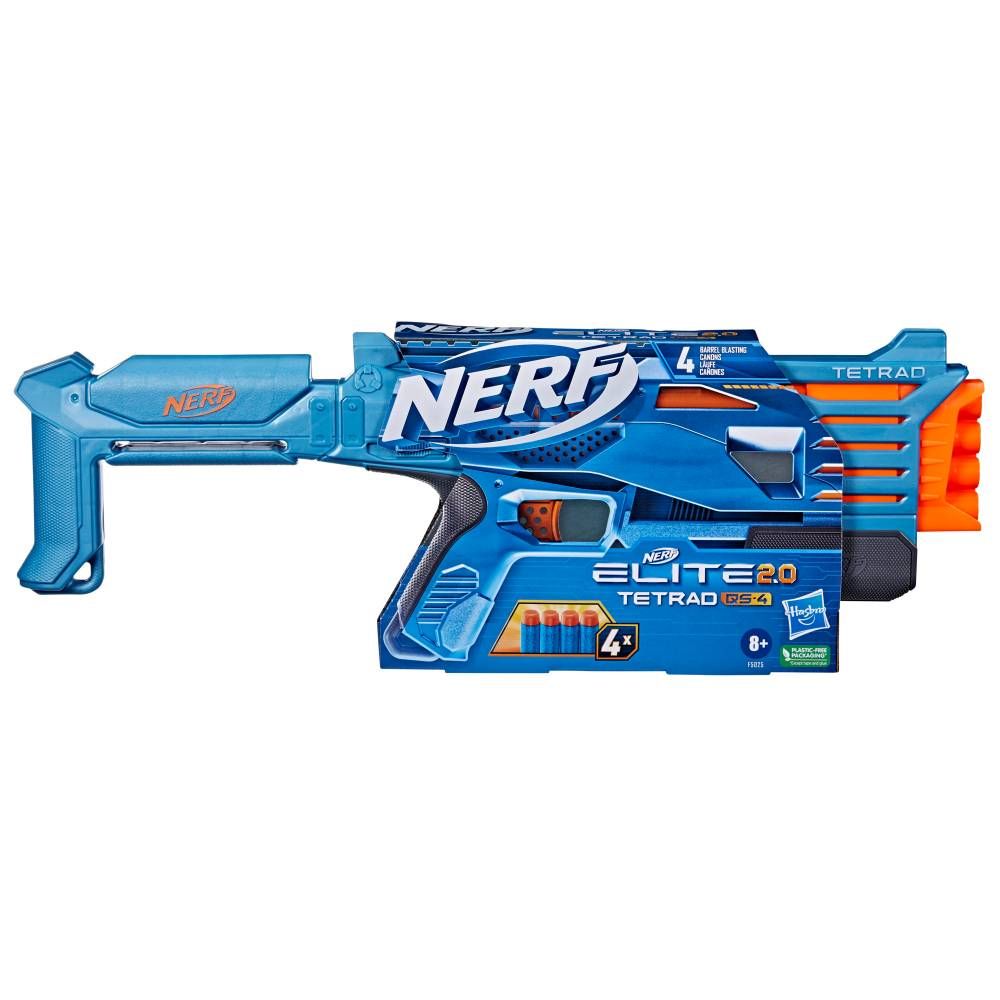 hasbro nerf elite 2.0 wyrzutnia tetrad qs 4 + strzałki f5025