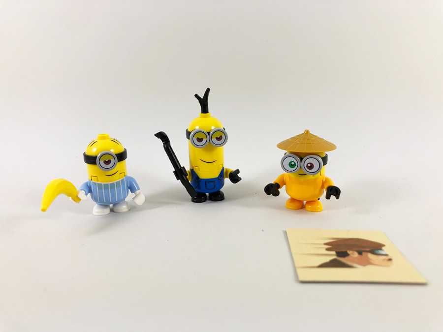 Lego Lote de 3 MINIONS BOB + KEVIN + STUART Minifiguras Novas 75551