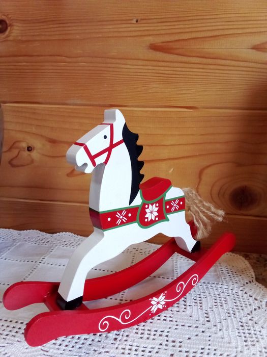 Cavalinho de Baloiço Natal Madeira - Novo