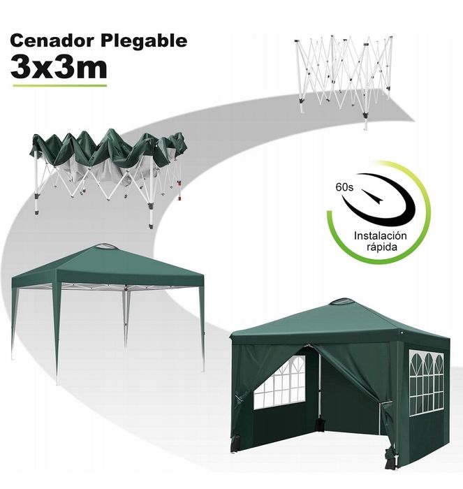 Ekspresowy Namiot handlowy, pawilon ogrodowy, altana 3x3m