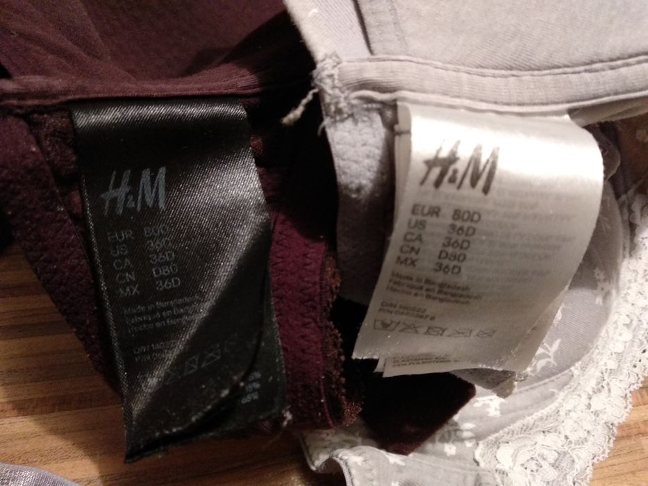 Biustonosze staniki do karmienia h&m 80d