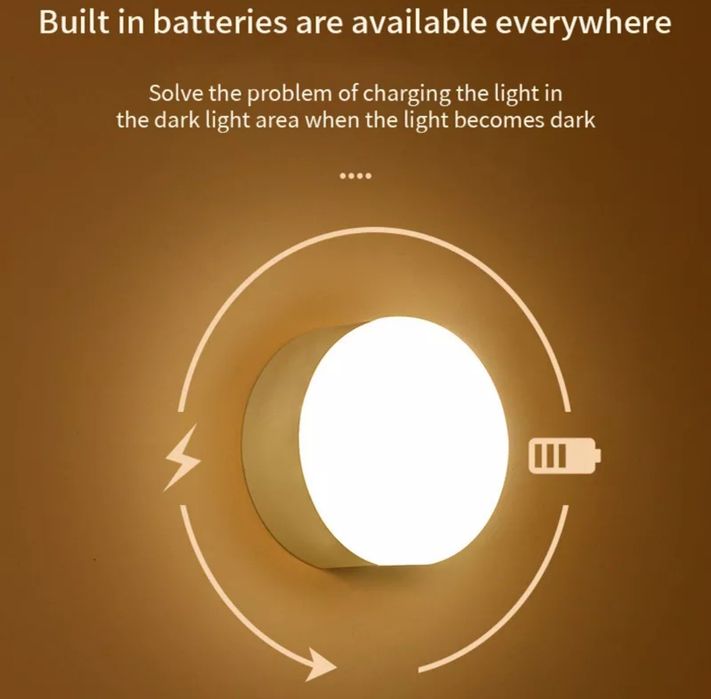 Светодиодная лампочка фонарик на аккумуляторе