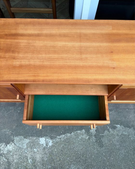Skandynawska komoda niska sideboard rtv drewno vintage