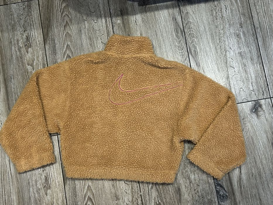 Damski Polar Kurtka  Sherpa Nike Swoosh roz S