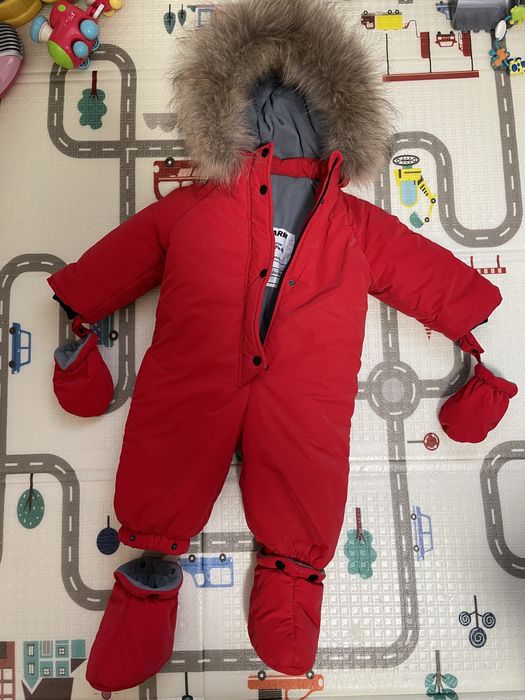 Комбінезон дитячий зимовий BEWARM Kodiaq Red розмвр 74-80