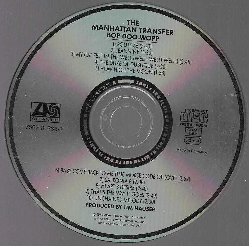 Manhattan Transfer - - - - - Bop Doo Wopp - - - - - CD