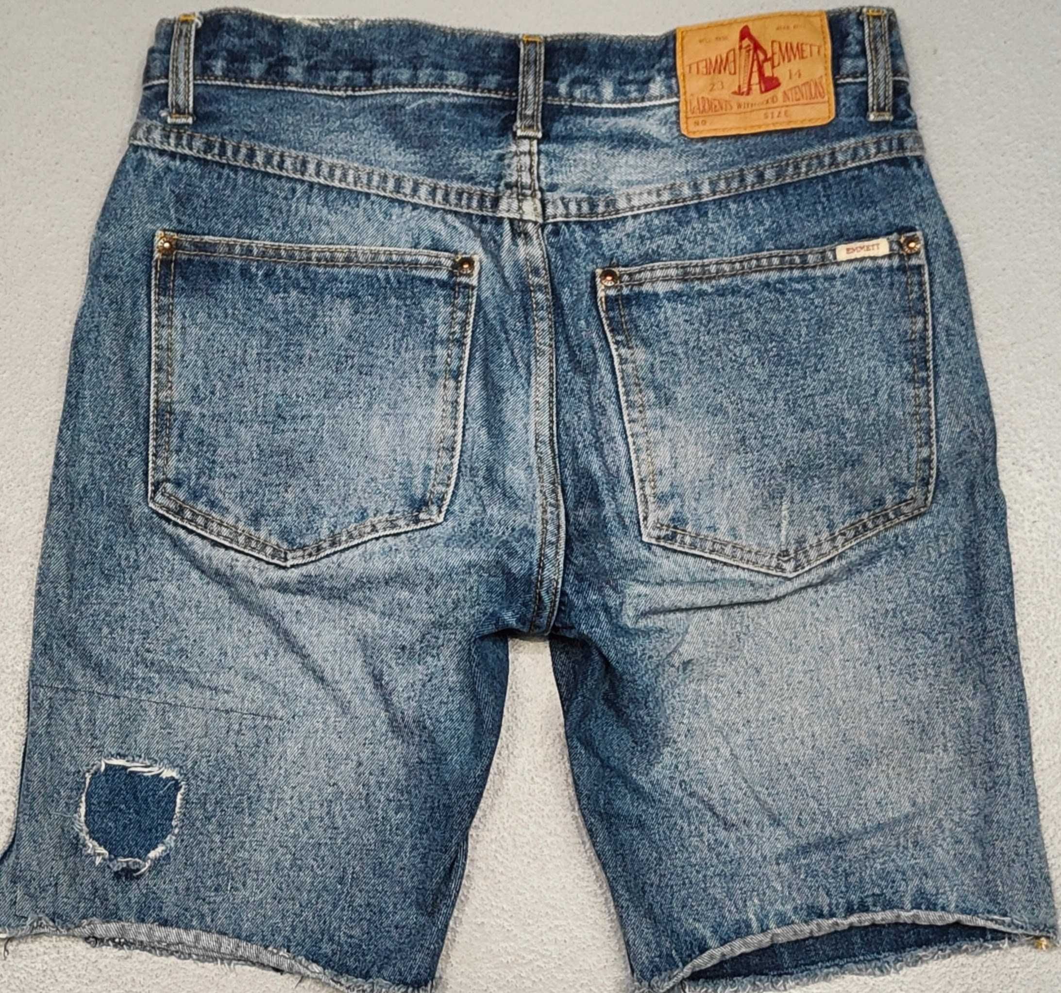 Wr) EMMETT krótkie spodnie jeansowe Roz. S