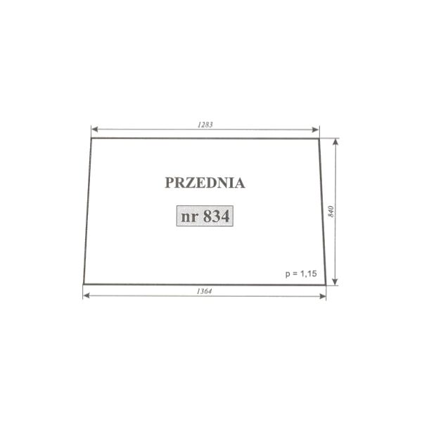 Szyba przednia Zetor 4911, 5911, 5945, 6911, 6945, ACX176i