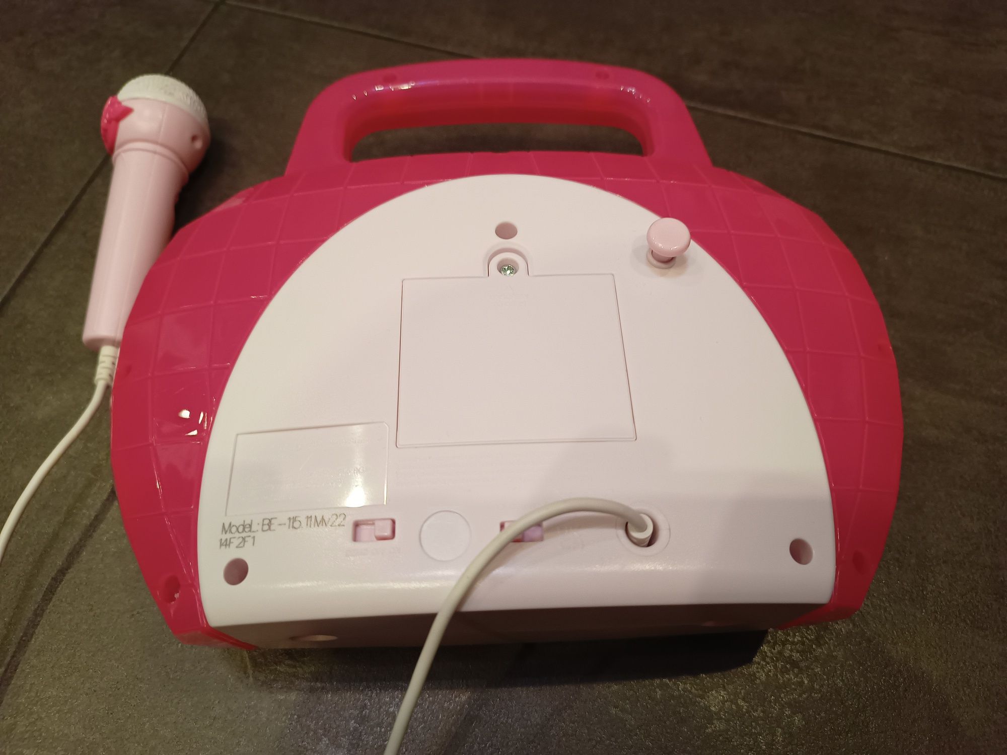 Barbie Boombox Głośnik Mikrofon Karaoke 2 w 1