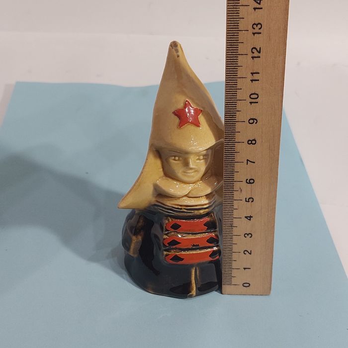 Статуэтка,  СССР, Керамика,  Буденовец,  Кибальчиш,  Красноармеец